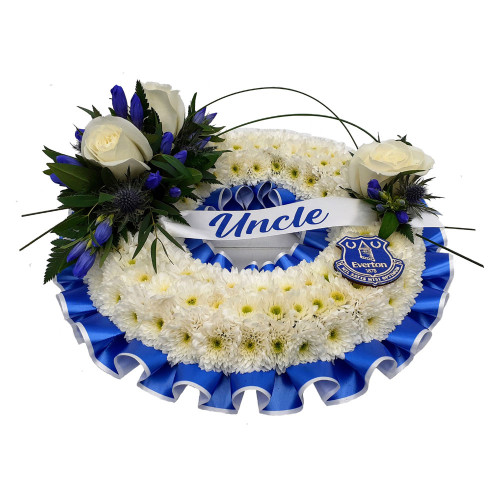 Massed Wreath - Everton Blue